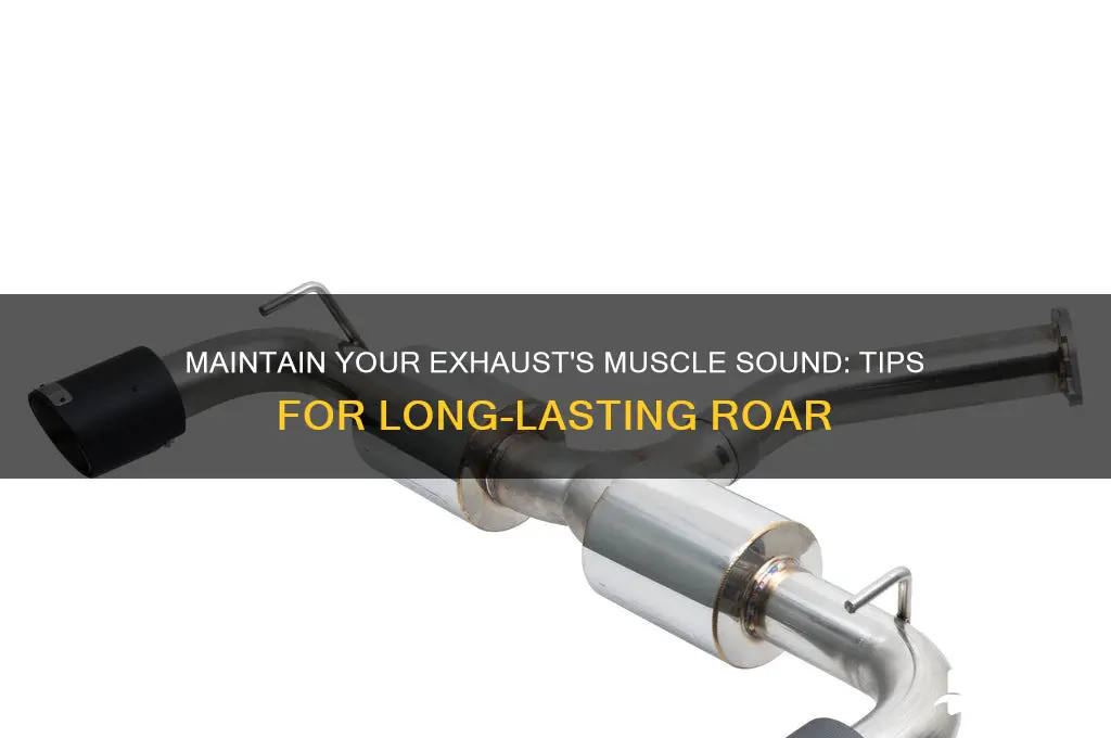 how to keep the muscle sound of a exhaust