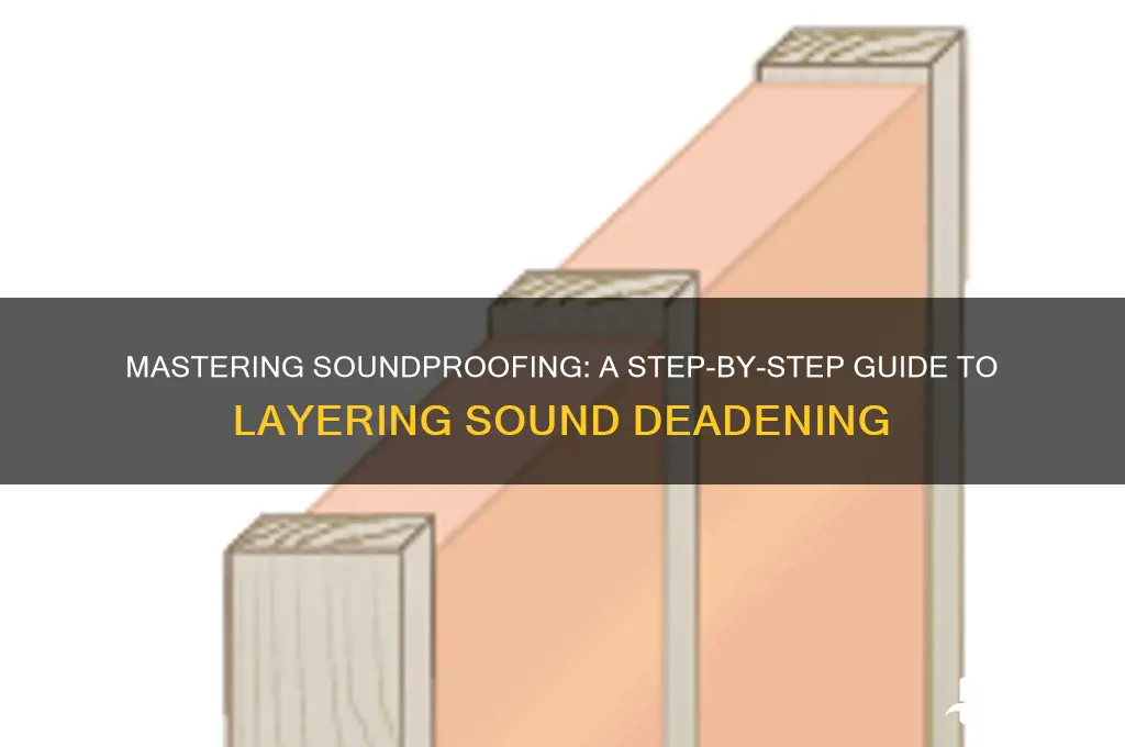 how to layer sound deadening