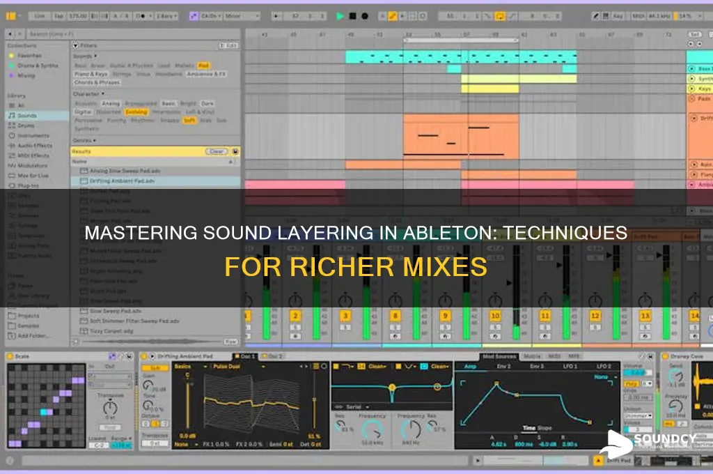 how to layer sounds ableton