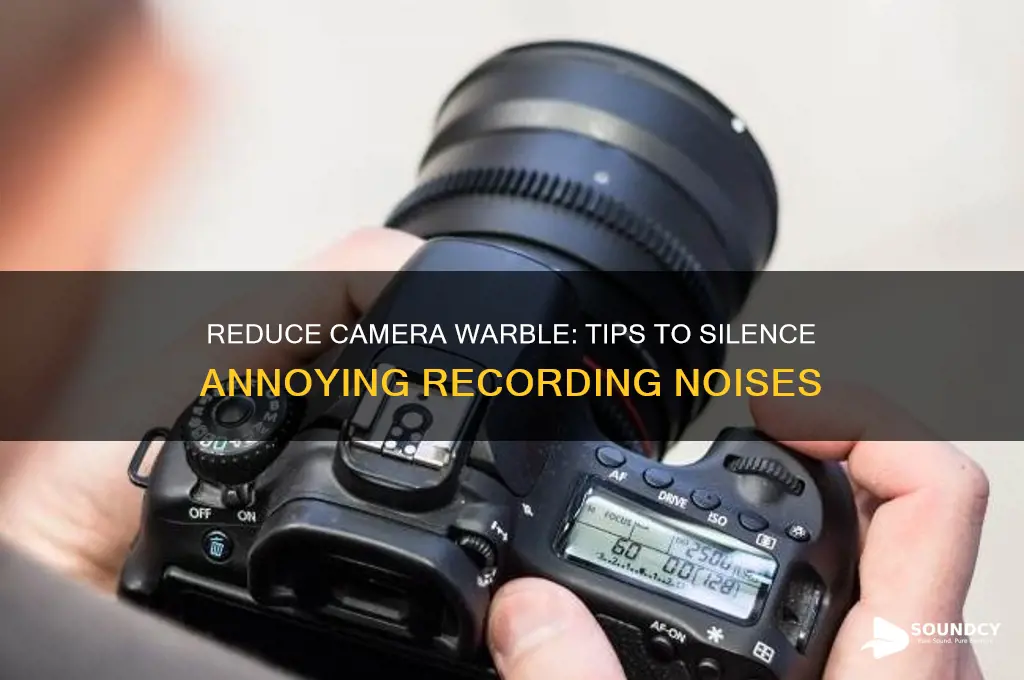 how to lessen the warble sound of a camera