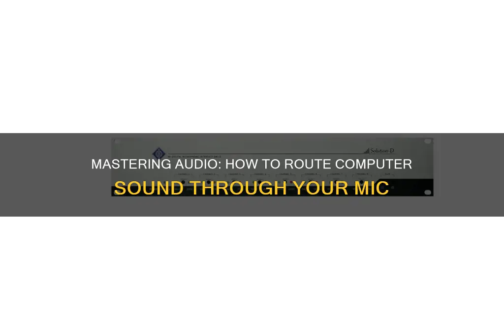 how to let mic pick up on computer sound