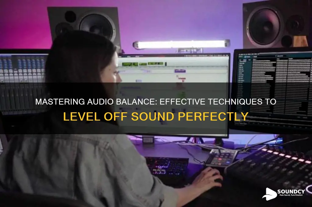 how to level off sound