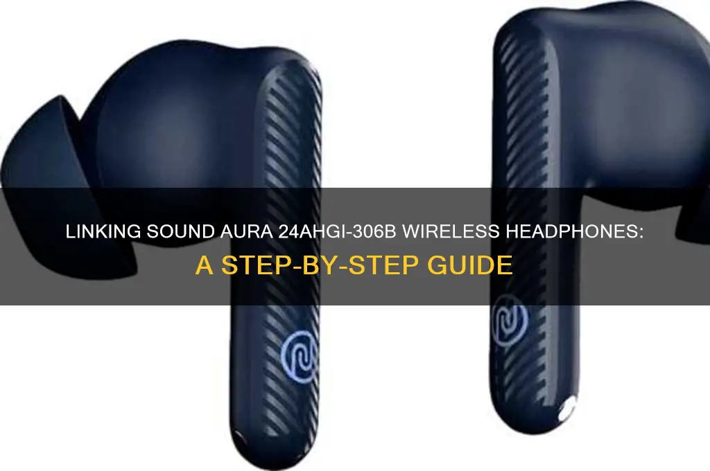how to link sound aura 24ahgi-306b wireless headphones