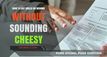 Crafting a Professional Resume: Showcasing Skills Without Overdoing It