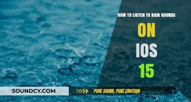 Relax with Rain Sounds: iOS 15 Listening Guide