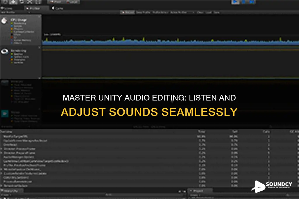how to listen to sound while editing in uinity