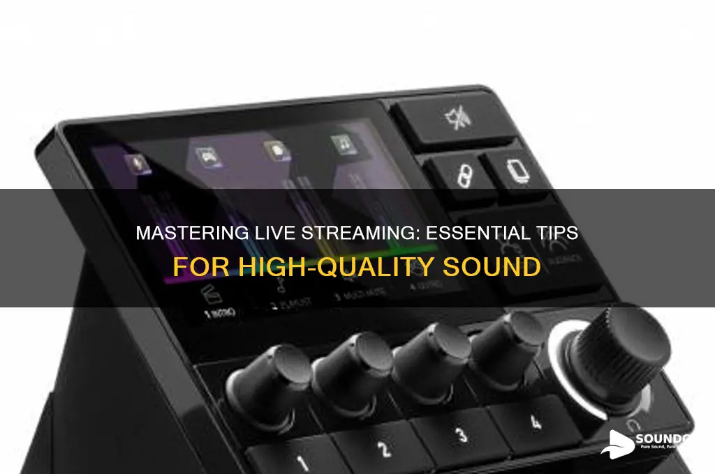 how to live stream sound