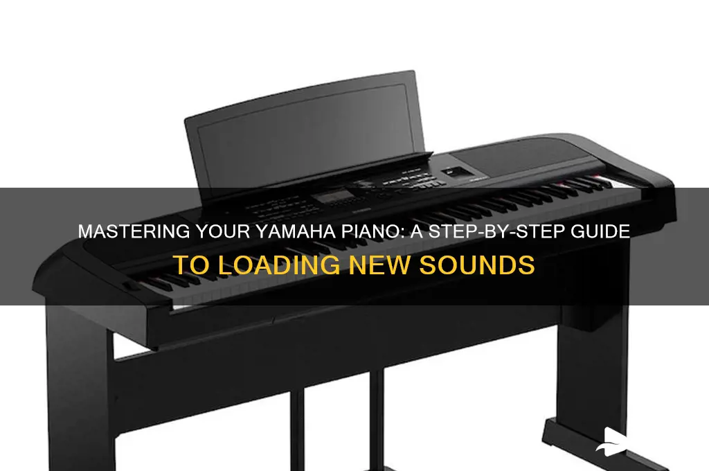 how to load new sounds onto a yamaha piano
