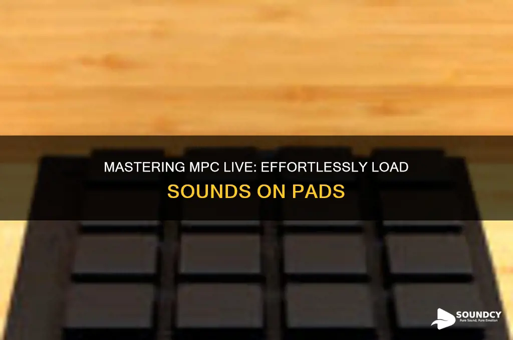 how to load sounds on pad on mpc live