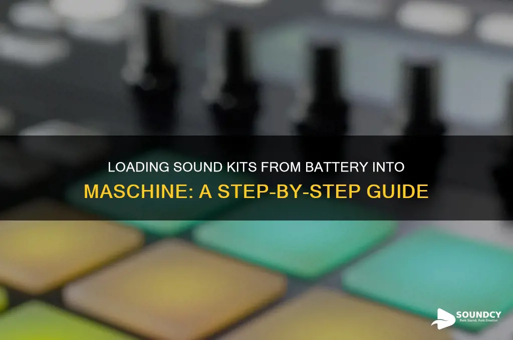 how to loading sound kits from battery into maschine