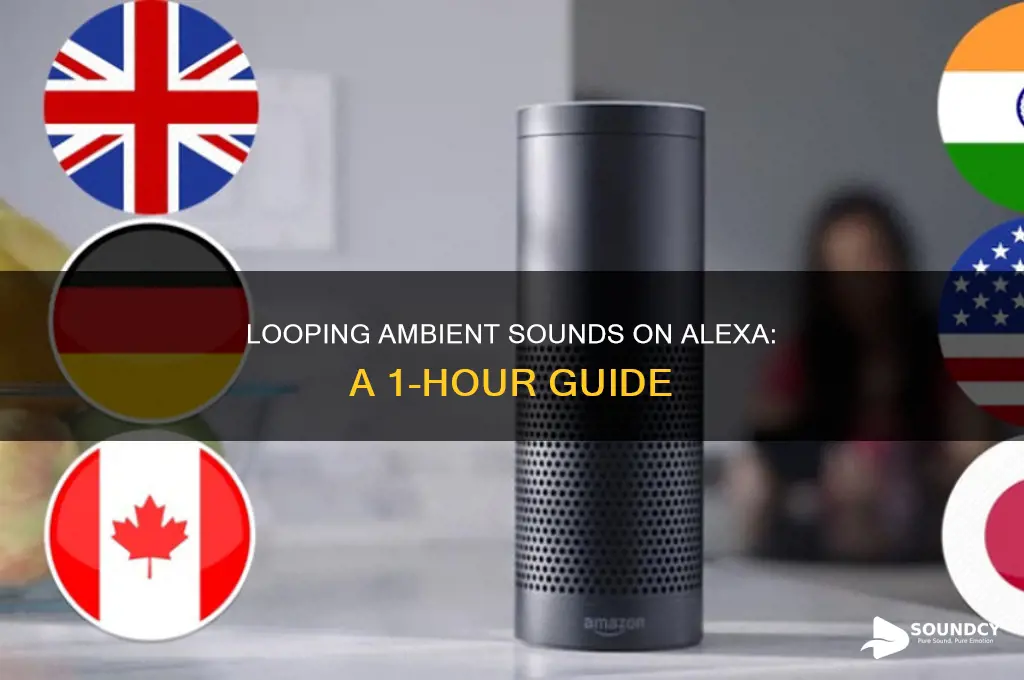 how to loop 1 hour ambient sounds on alexa