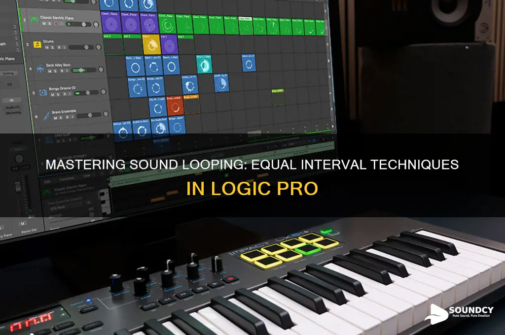 how to loop a sound at equal intervals logic