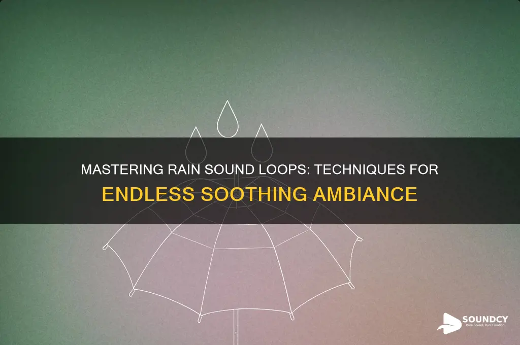 how to loop rain sounds