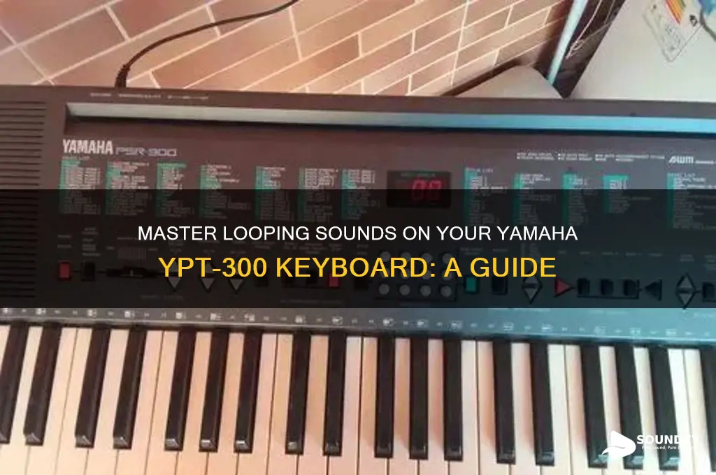 how to loop sound on a yamaha ypt-300