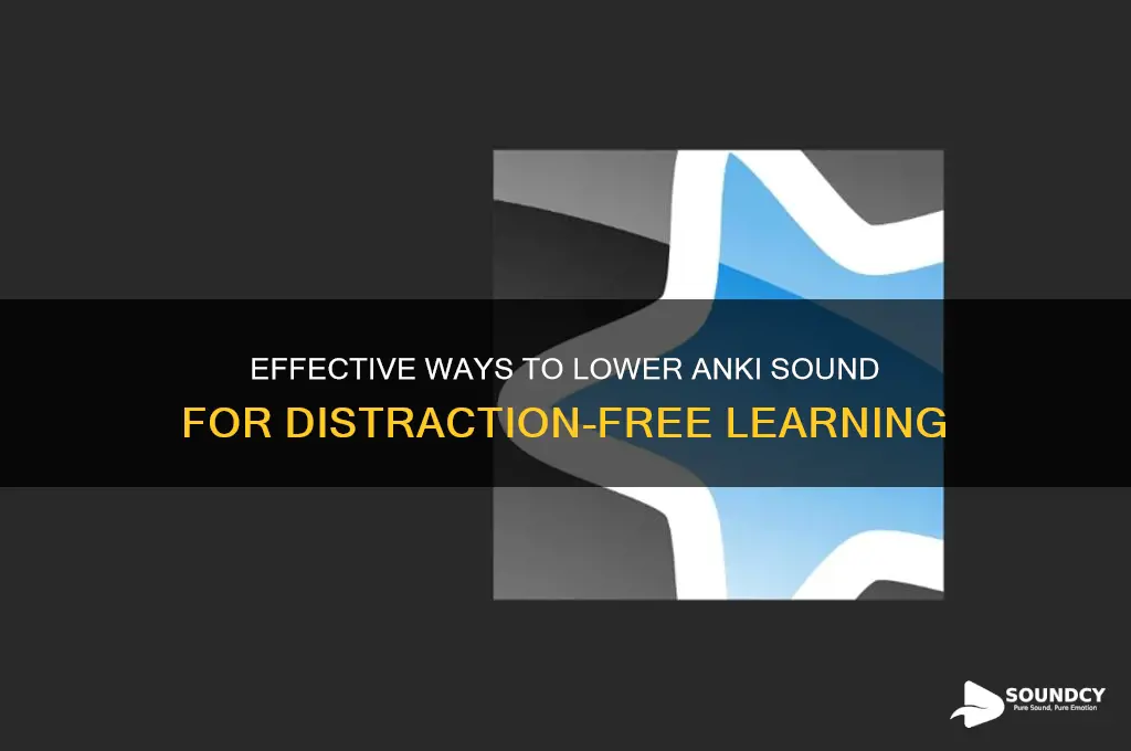 how to lower anki sound