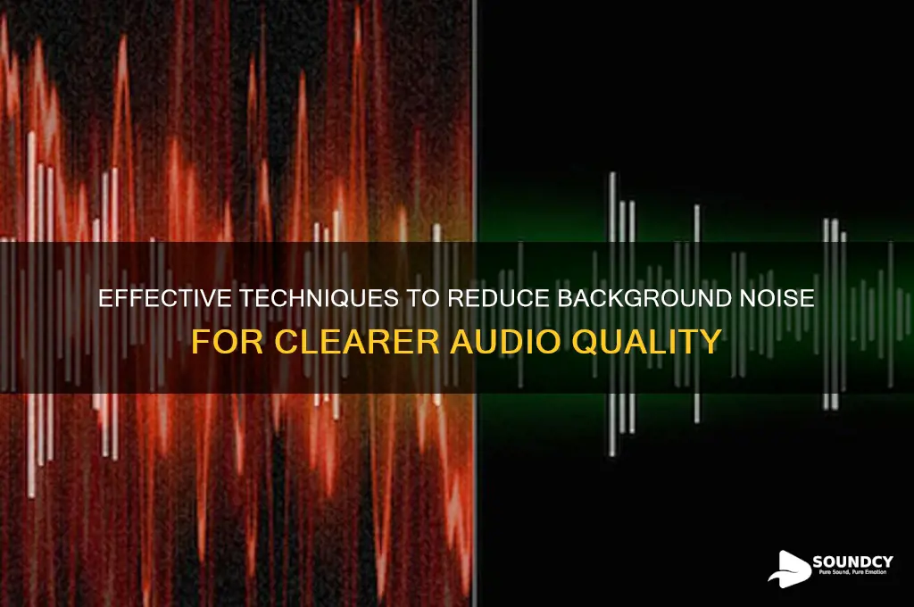 how to lower backgeound sound