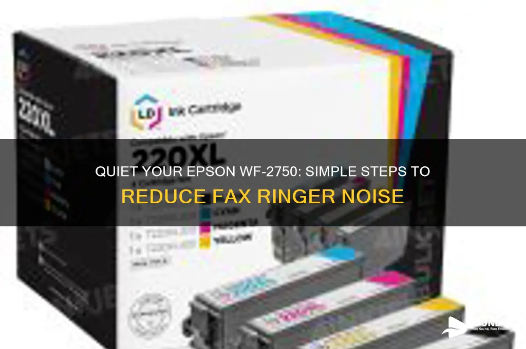 how to lower fax ringer sound epson wf-2750