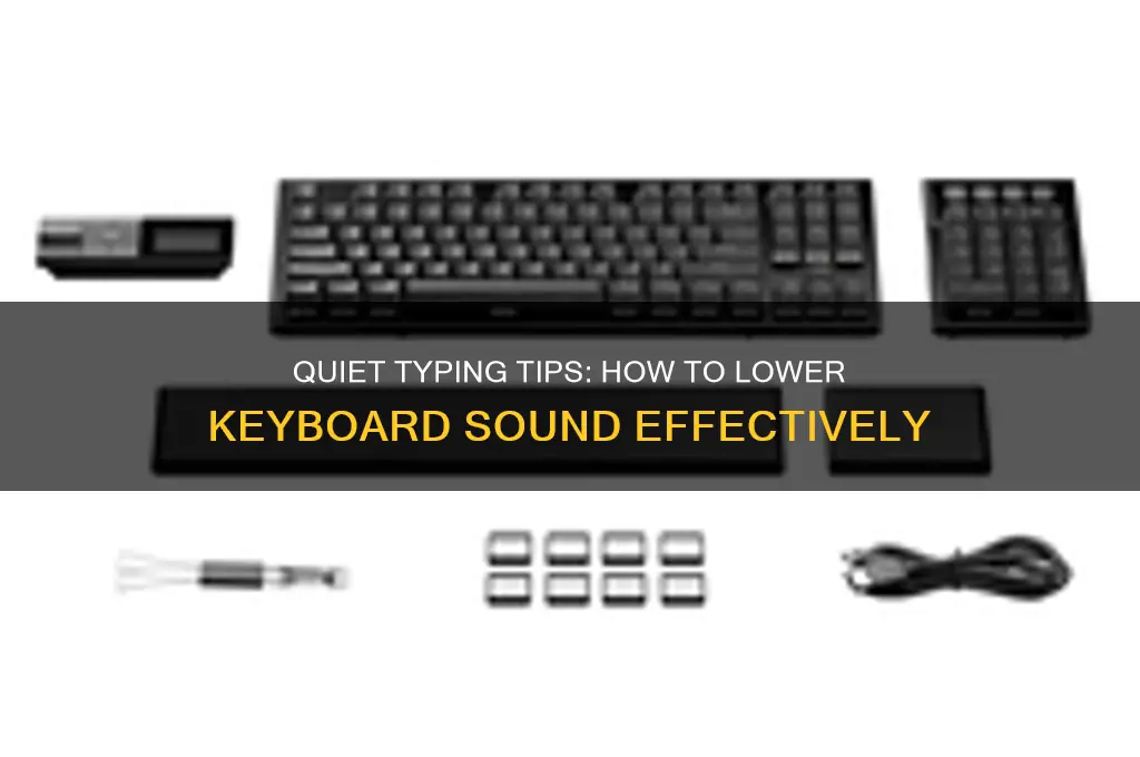 how to lower keyboard sound