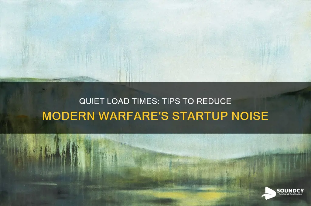 how to lower modern wrafare sound when loading in