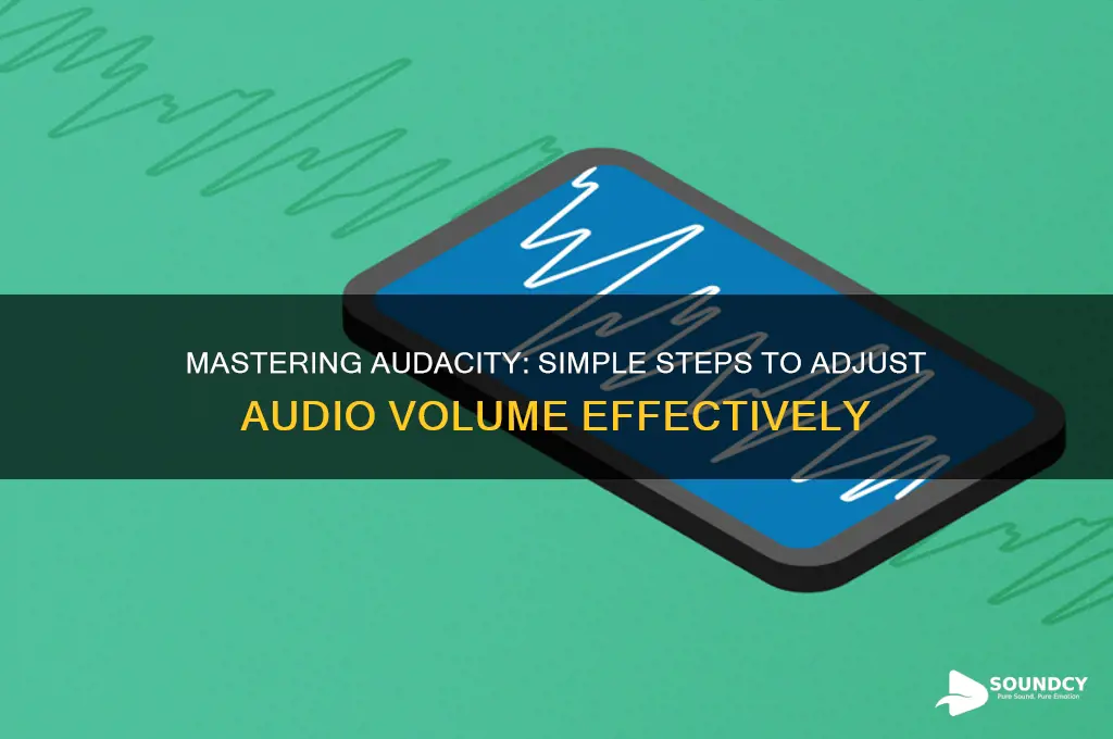 how to lower or inctrease the audio sound audacity