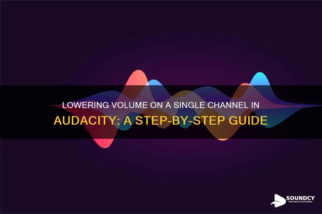 how to lower sound on 1 channel in audacity