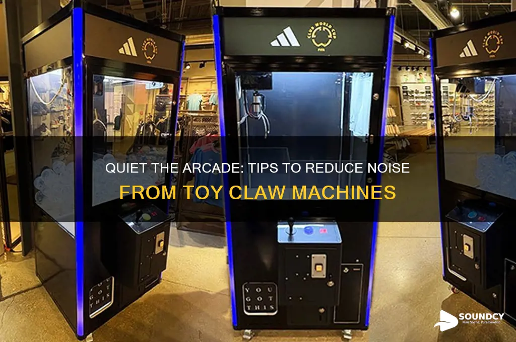 how to lower sound on toy claw grabber machine
