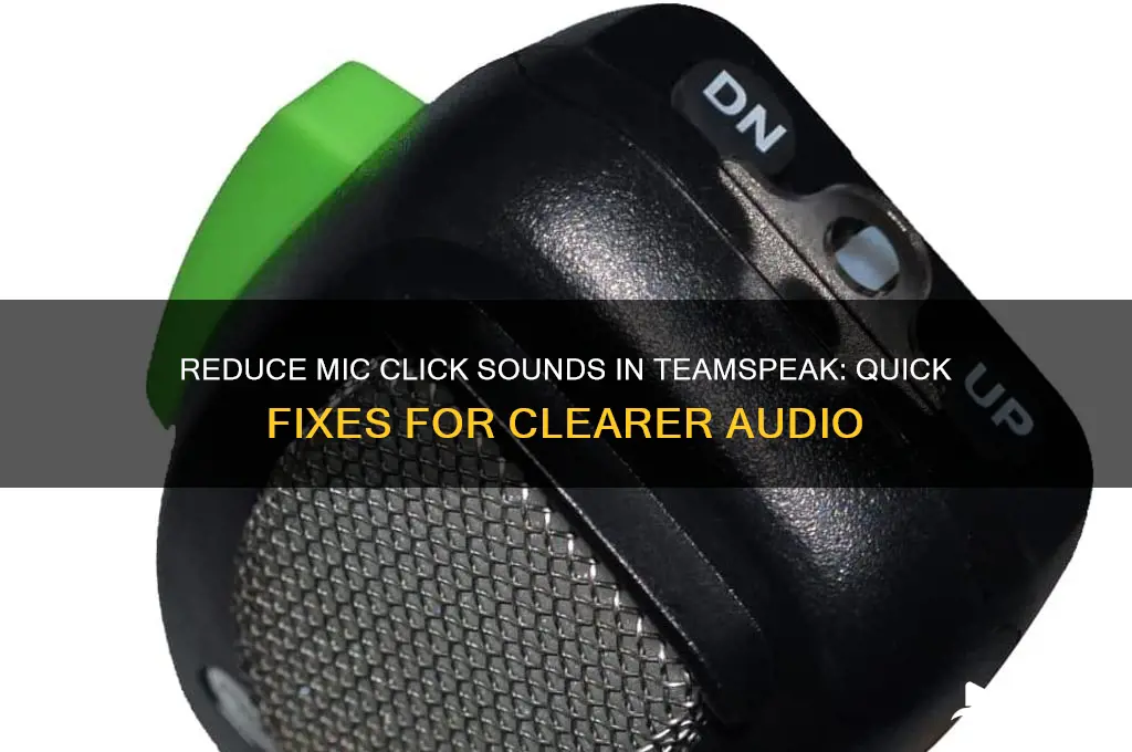 how to lower volume fo mic click sounds teamspeak