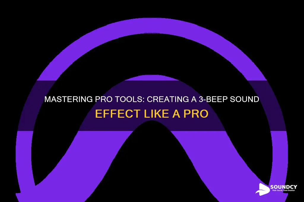 how to make 3 beep sound engineer pro tools