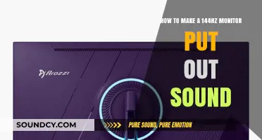 Enhance Your Gaming Setup: Enable Audio Output on 144Hz Monitors