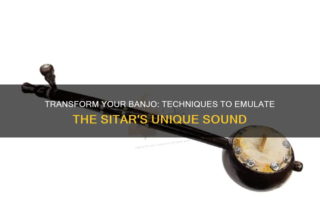how to make a banjo sound like a sitar