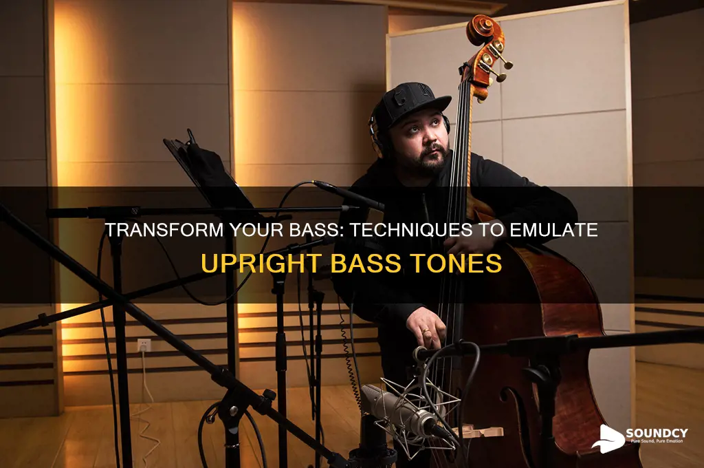 how to make a bass sound like an upright