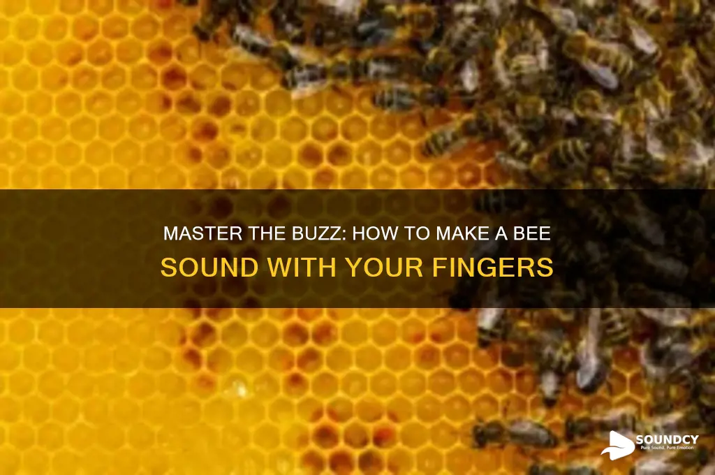how to make a bee sound with your fingers