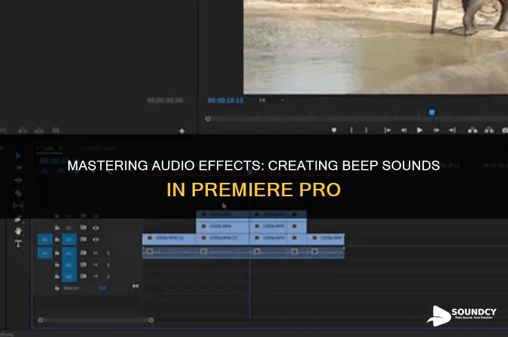 how to make a beep sound in premiere pro