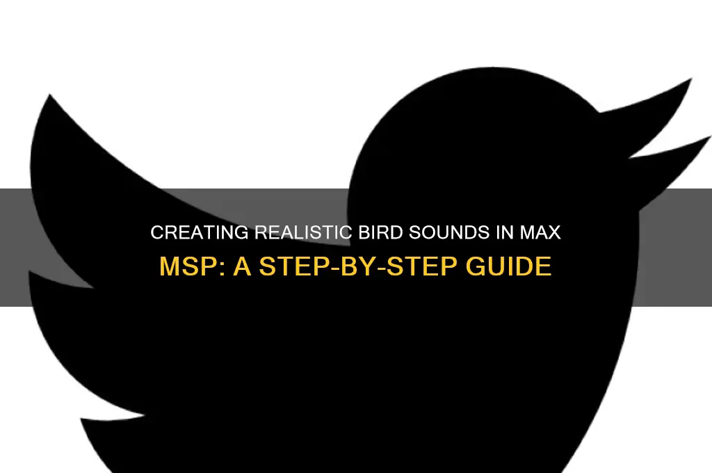 how to make a bird sound in max msp