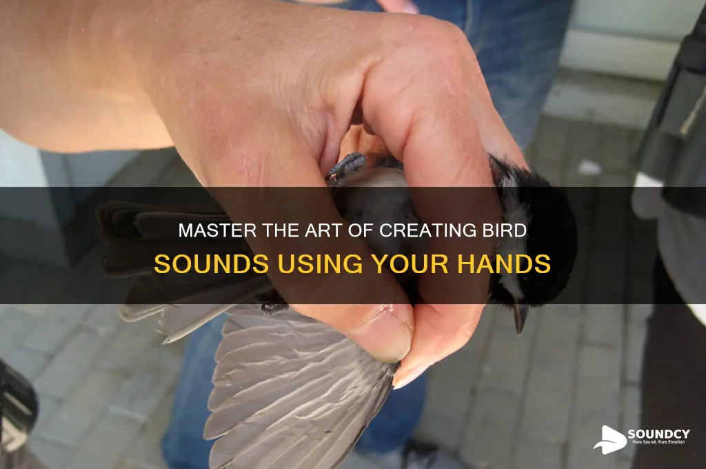 how to make a bird sound with your hands