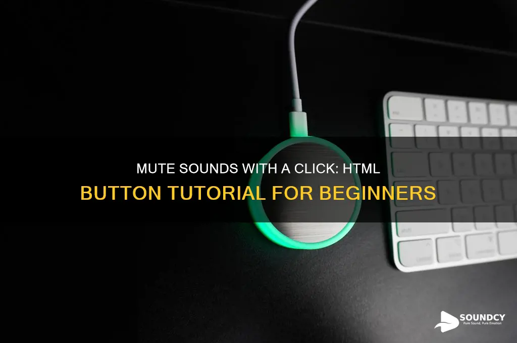 how to make a button mute a sound html