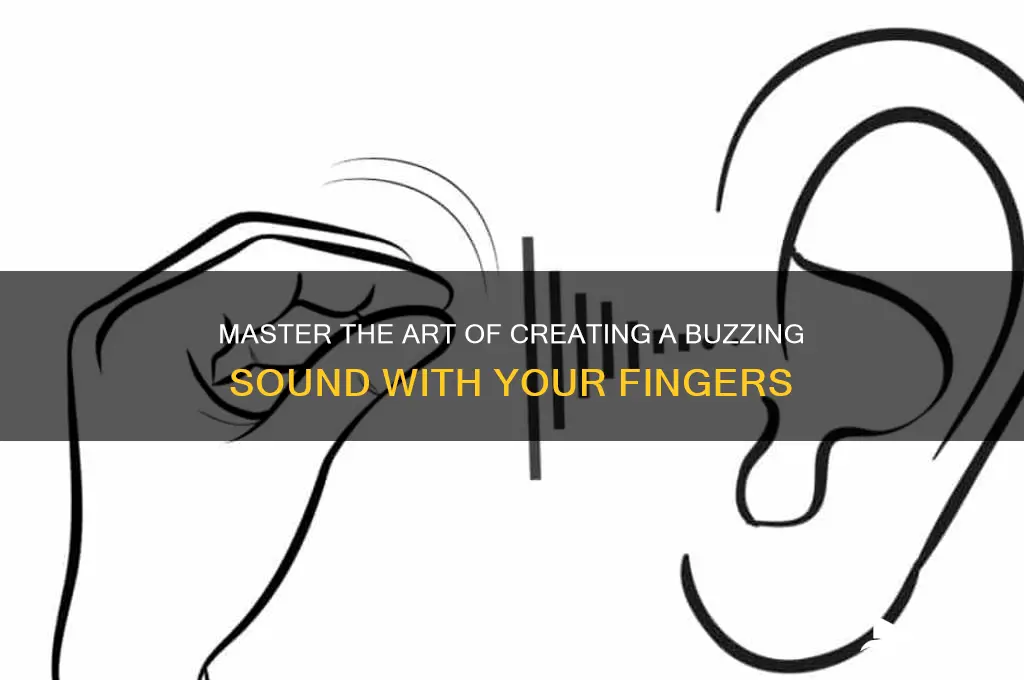 how to make a buzzing sound with your fingers