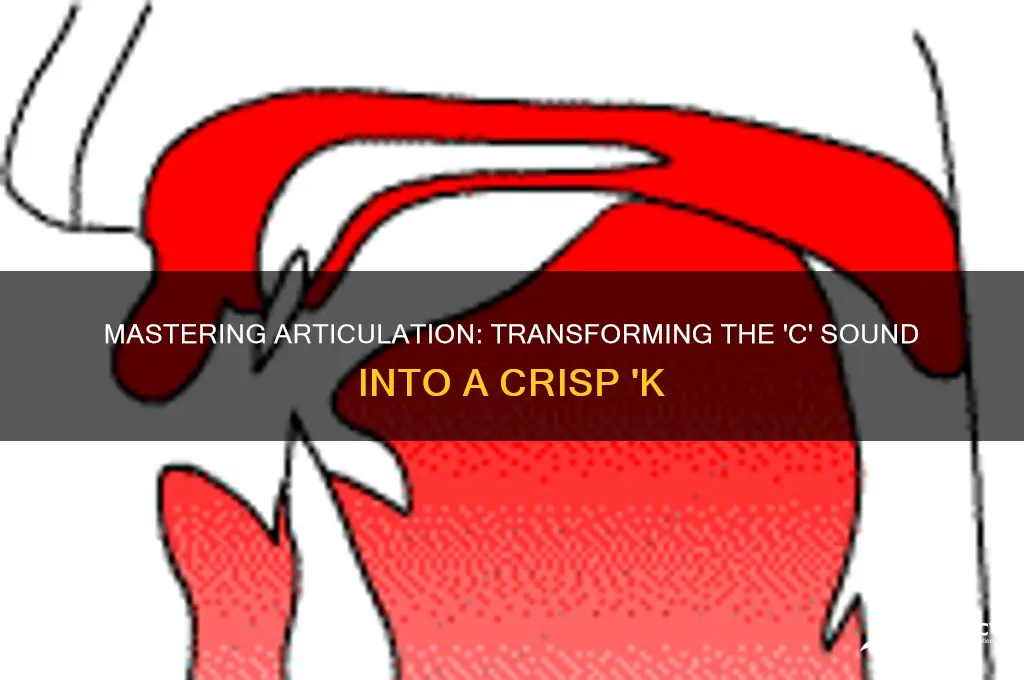 how to make a c sound like a k