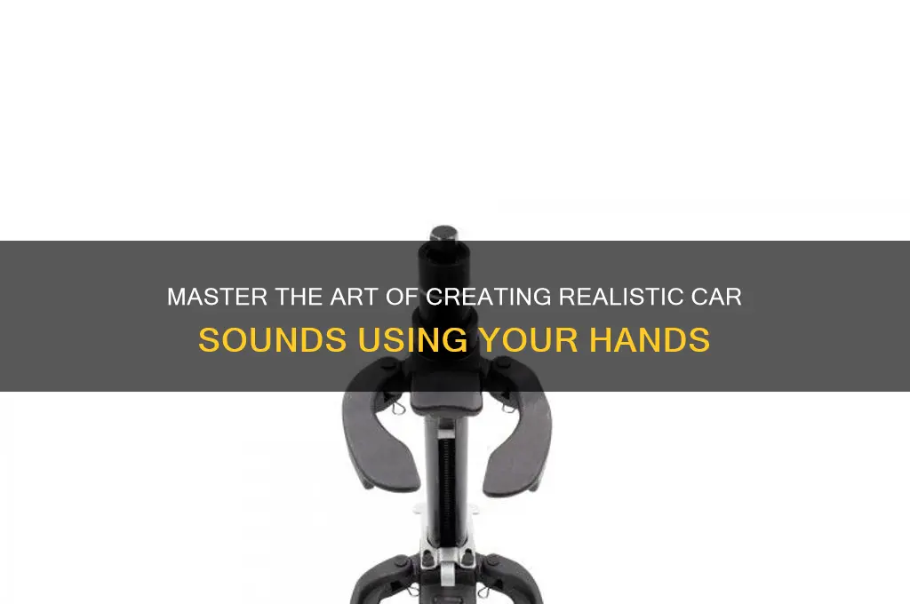 how to make a car sound with your hand