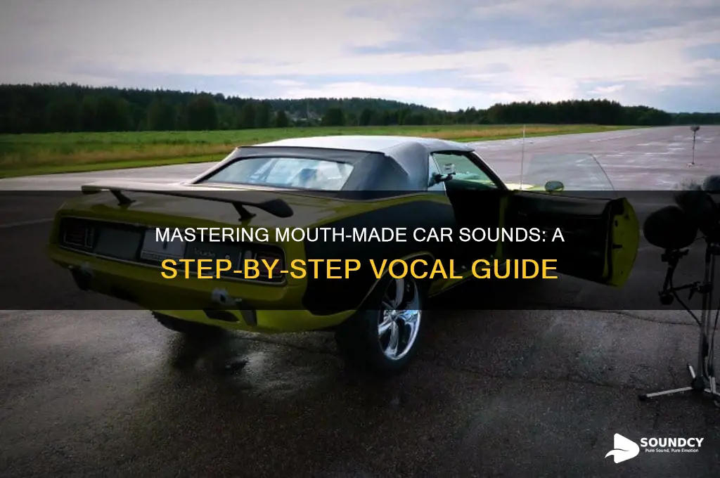 how to make a car sound with your mouth