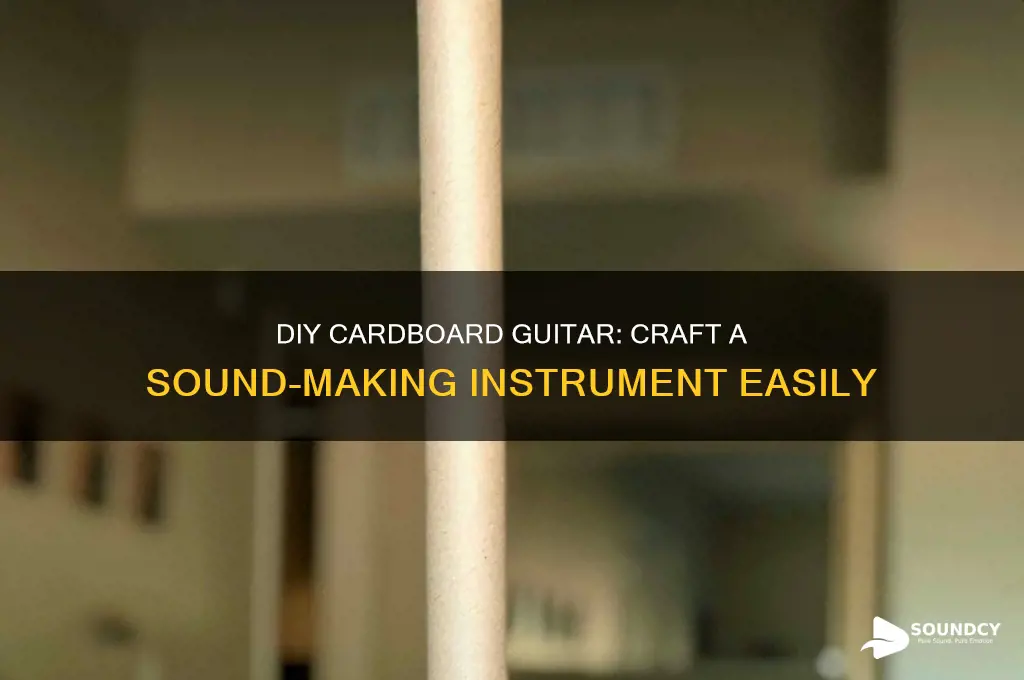 how to make a cardboard guitar that makes sound
