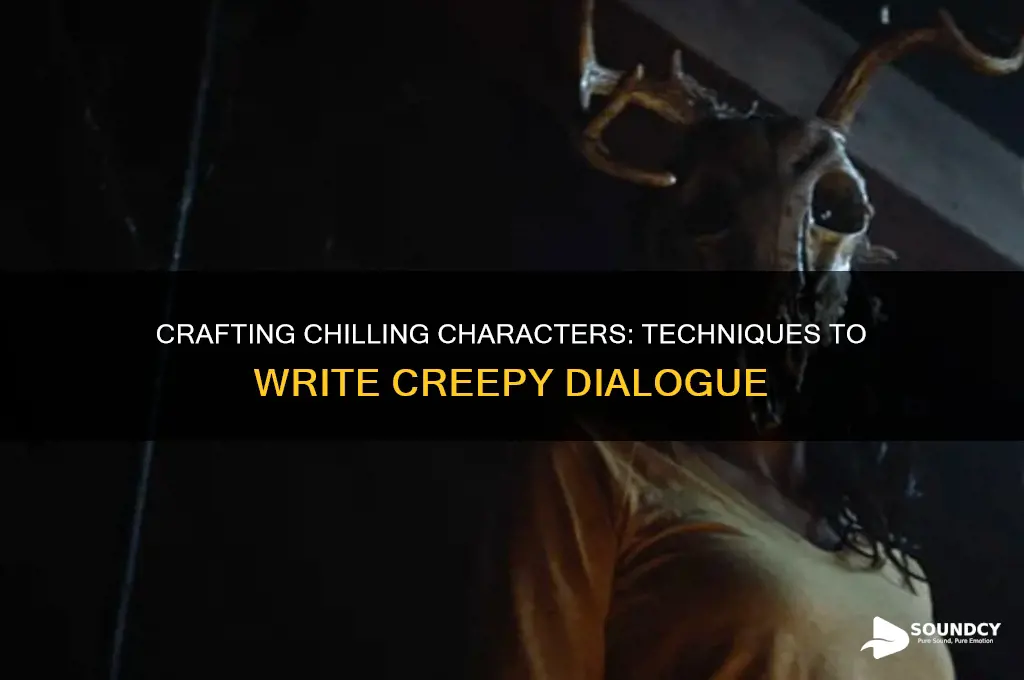 how to make a character sound creepy in writting