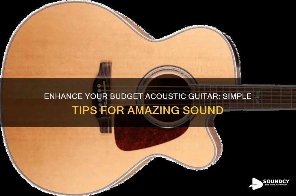 how to make a cheap acoustic guitar sound awesome