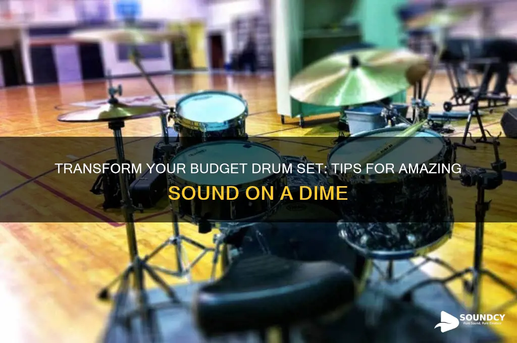 how to make a cheap drum set sound amazing