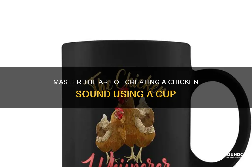 how to make a chicken sound in a cup