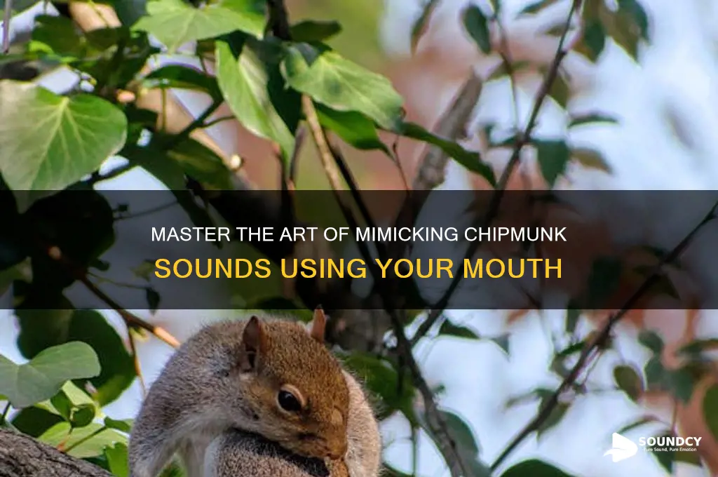 how to make a chipmunk sound with your mouth