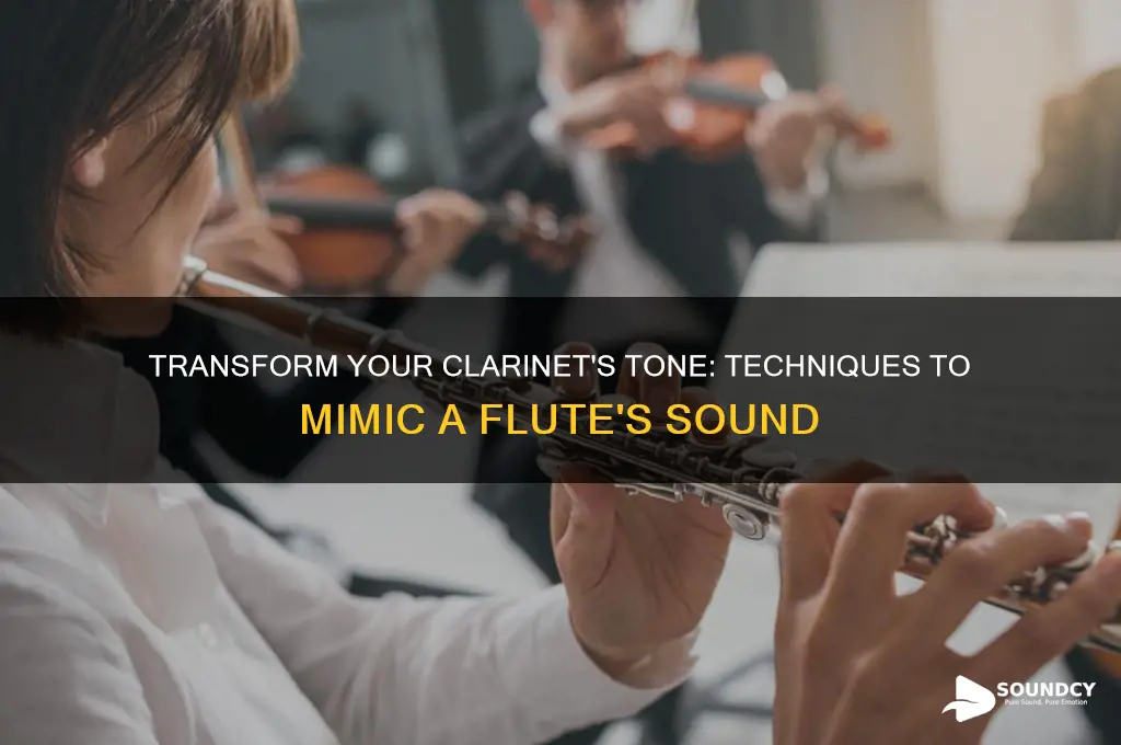 how to make a clarinet sound like a flute
