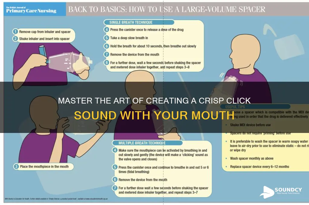 how to make a click sound with your mouth