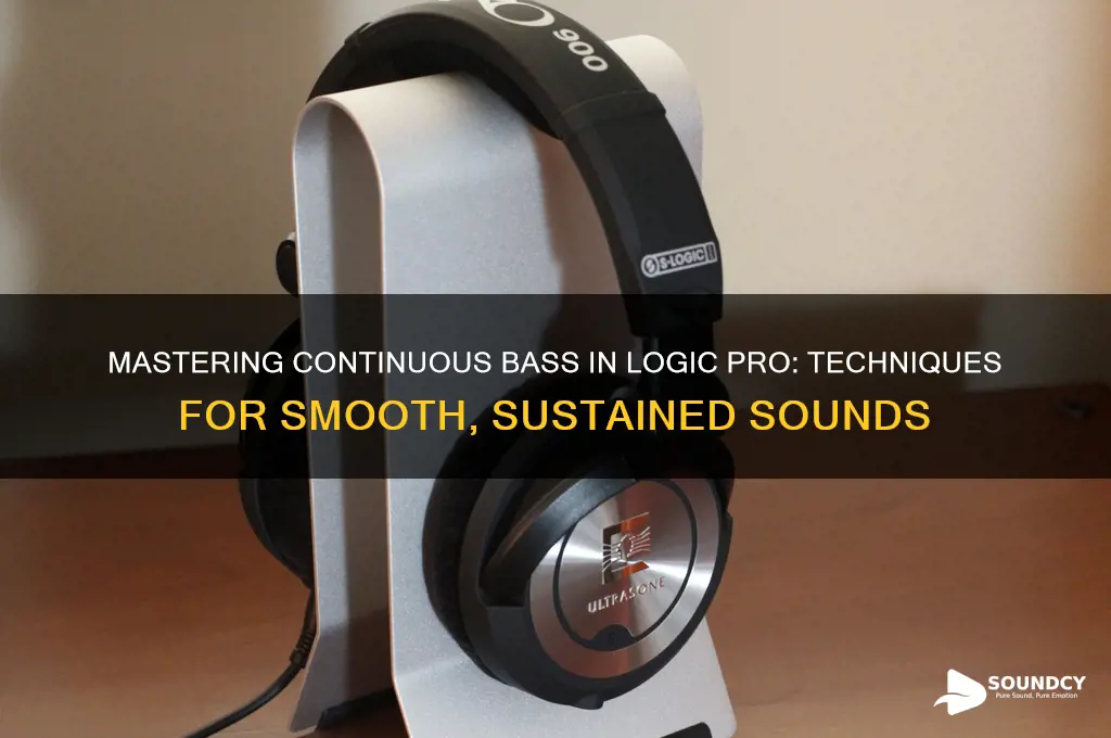 how to make a continuous bass sound in logic