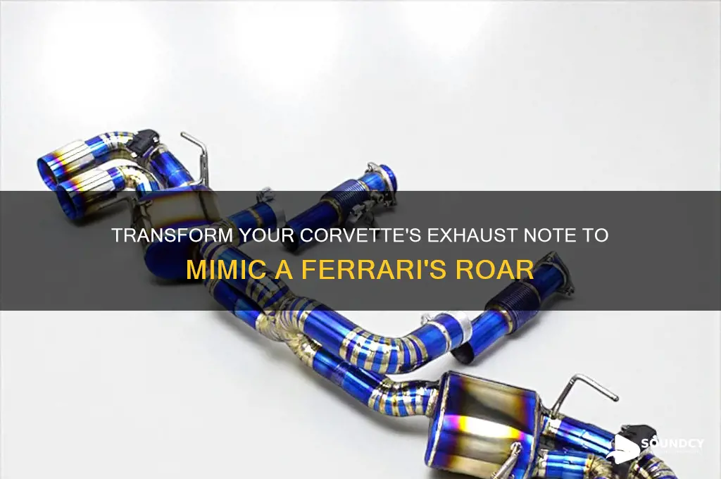 how to make a corvette sound like a ferrari